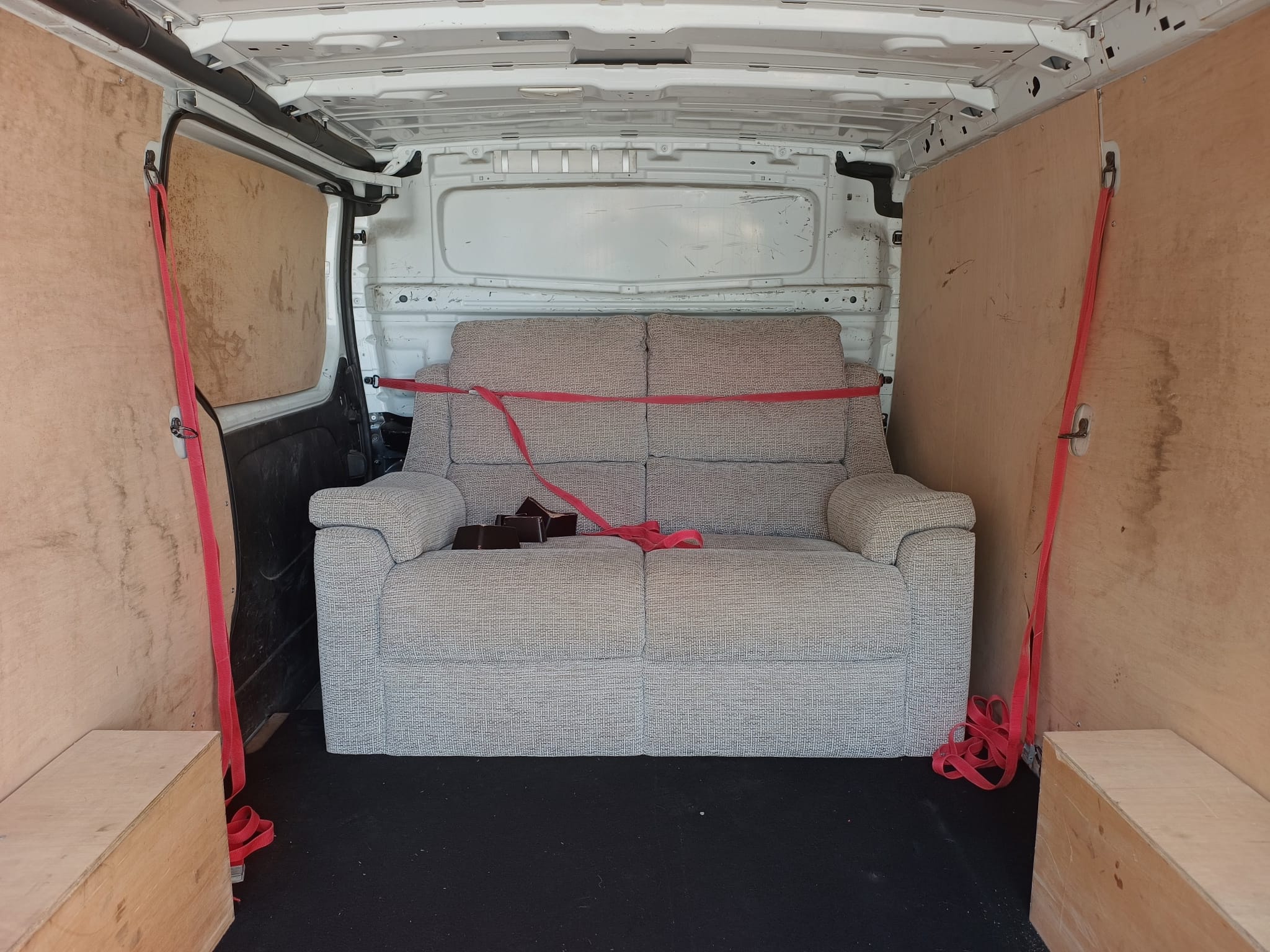 Delivered furniture inside home
