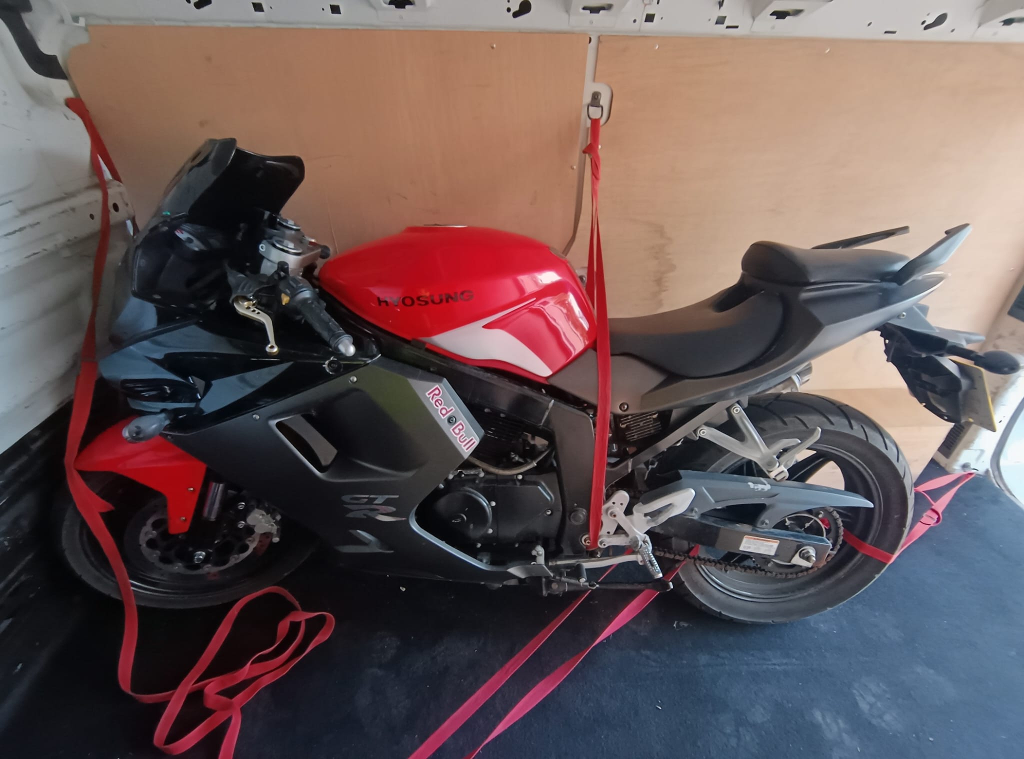 Motorcycle ready for collection and delivery